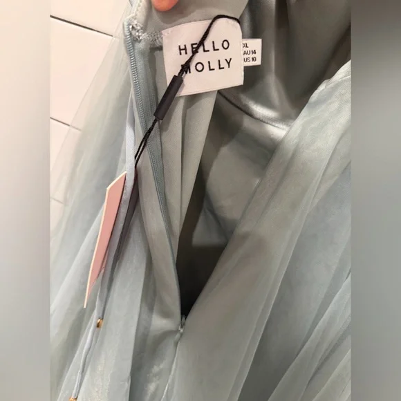 NWT - Hello Molly Tulle Gown in Sage - Picture 12 of 16